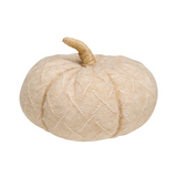 Medium Tan Diamond Fabric Pumpkin