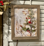Cardinal Collage Framed Print