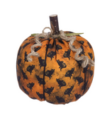 5" Cat Fabric Pumpkin