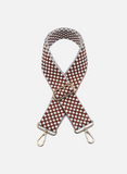 Dotted Guitar Strap - Brown