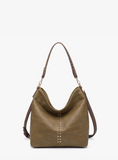 Emery Slouchy Hobo - Olive/brown