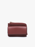 Joanna Faux Suede Wallet - Garnet