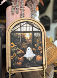 11" Greenhouse Ghost Framed Art