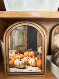 11" Pumpkin Door Framed Art
