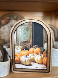 8" Pumpkin Door Framed Art