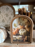 8" Pumpkin Pile Framed Art