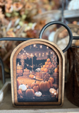 8" Pumpkin Patch Framed Art