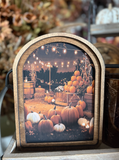 11" Pumpkin Patch Framed Art