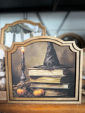 Provincial Halloween Books Framed Art
