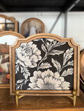 Provincial Black Floral Framed Art