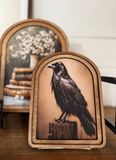 8" Raven Framed Art