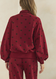 Wine Down Polka Dot Quarter Zip