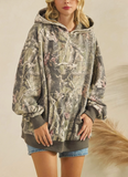 Olive Camo Fleece Hoodie
