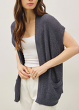 Breezy Short Sleeve Knit Cardigan