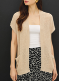 Breezy Short Sleeve Knit Cardigan