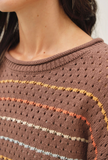 Fall Stripes Crochet Sweater
