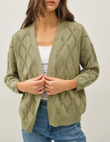 Pointelle Knit Cardigan