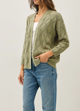 Pointelle Knit Cardigan