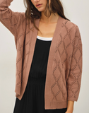 Pointelle Knit Cardigan