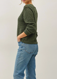 Volume Cuff Slubbed Cardigan