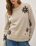 Wool Blend Floral Sweater
