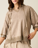 Carley Eyelet Lace Hoodie