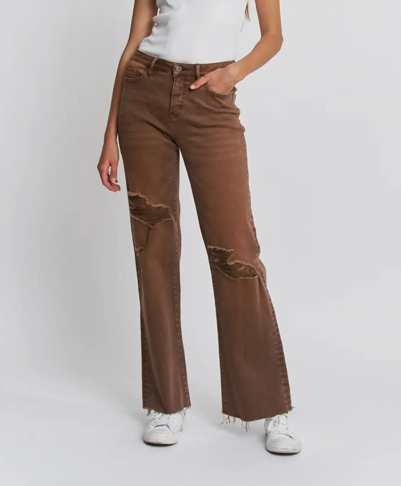 Mica High Rise Copper Wide Leg