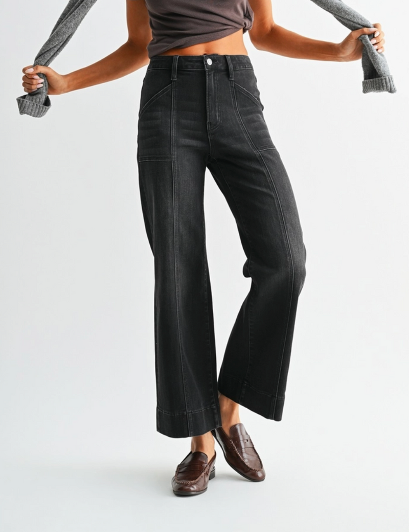 Mica High Rise Ankle Trouser Hem Jean