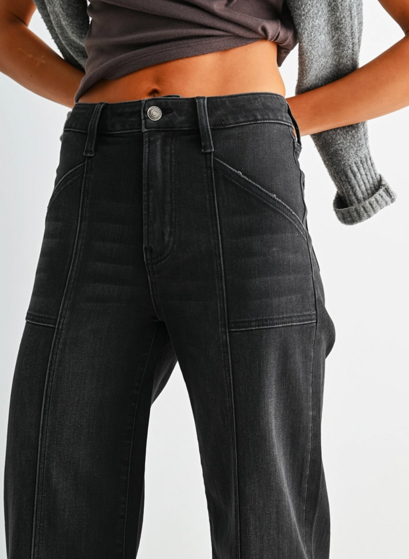 Mica High Rise Ankle Trouser Hem Jean
