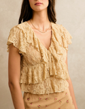 Ruffle Texture Top