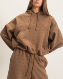 Star Print Bubble Hoodie
