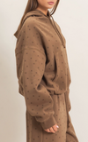 Star Print Bubble Hoodie