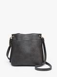 Sutton Distressed Crossbody - Warm Grey