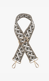 Diamond Guitar Strap - Tan/Black/White