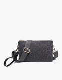Izzy Cheetah Crossbody - Black