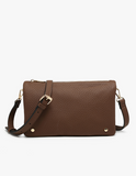 Phiona Studded Crossbody - Chocolate