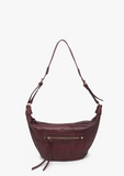 Leigh Hobo Bag - Wine