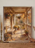 16" X 20" Fall Front Porch