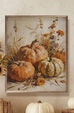8" X 10" Harvest Pumpkins + Autumn Grasses