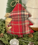 8" Merry Plaid Jumbo Tree Ornament