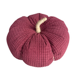 9" Brick Cross Cord Pumpkin