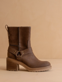 Clyde Moto Ankle Boot - Coffee