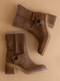 Clyde Moto Ankle Boot - Coffee