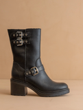 Rider Mid-calf Moto Boot - Black