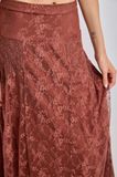 Fall Fields Lace Midi Skirt