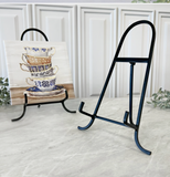11" Wrought Iron Easel - Black