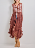 Wanderer Long Lace Tie Top