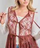 Wanderer Long Lace Tie Top
