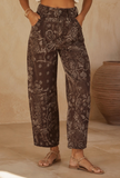 Paisley Denim Barrel Jean
