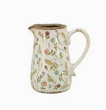 7" Painted Wildflowers Pitcher